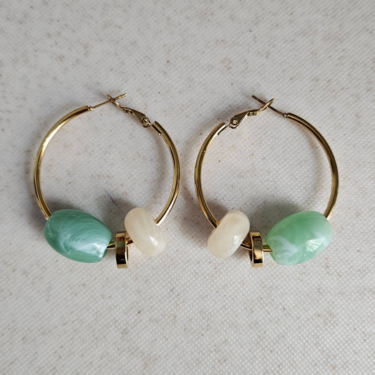 Circles Sea Green