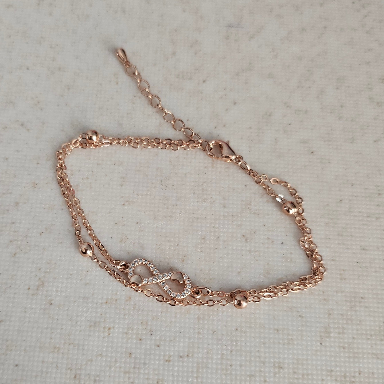 Rose Gold Infinity Bracelet