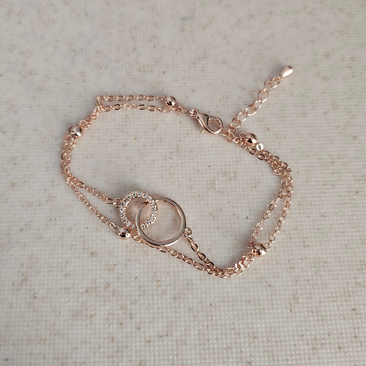 Rose Gold Circles Bracelet