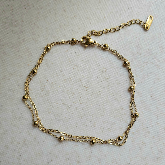 Ball Layered Anklet