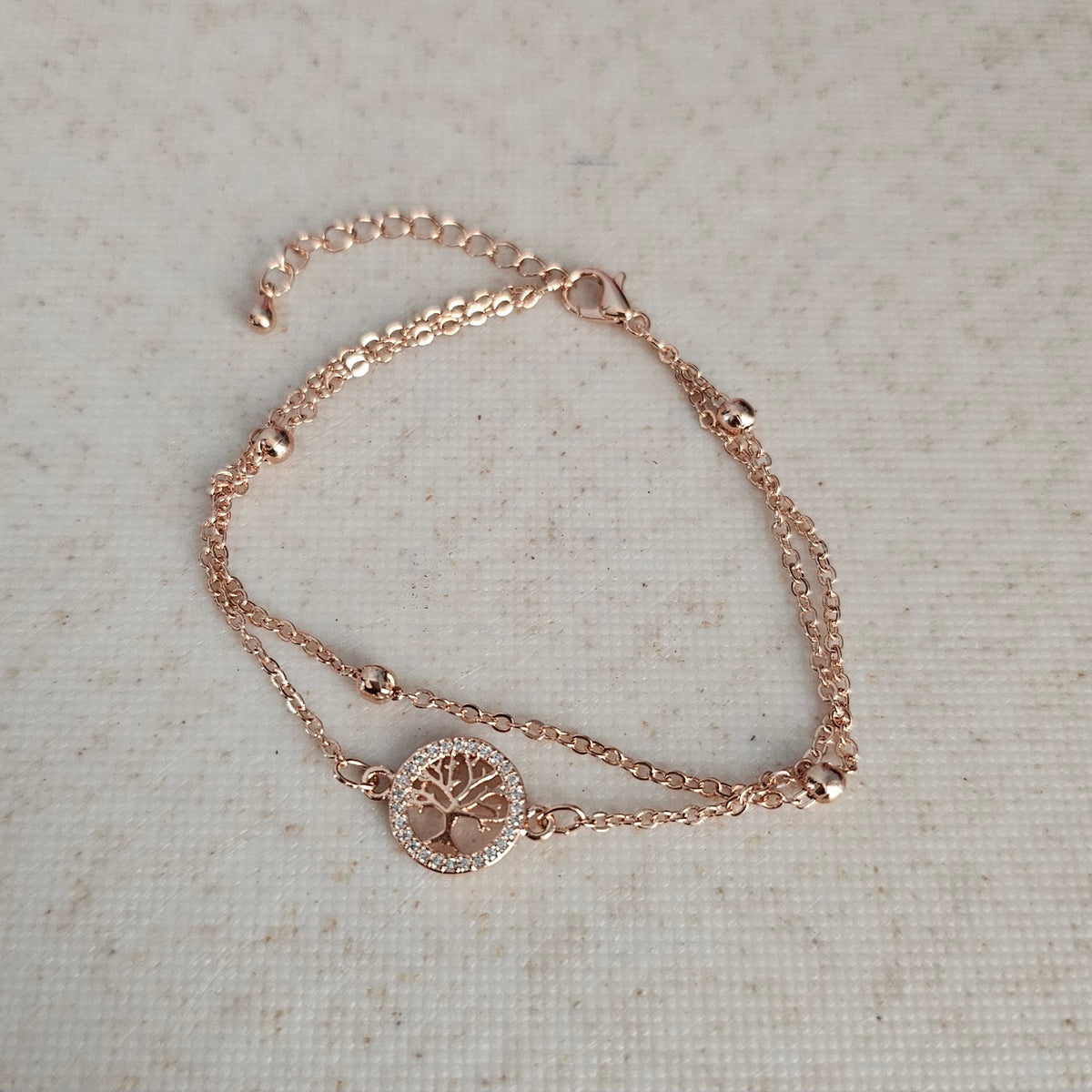 Rose Gold Tree Bracelet