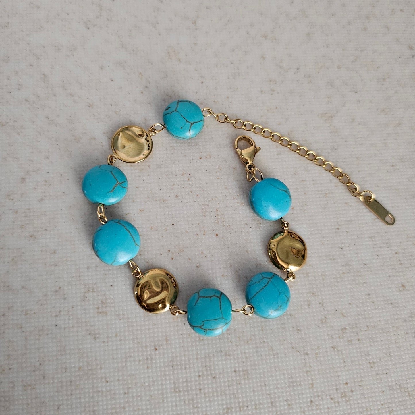 Turquoise Gold Bracelet