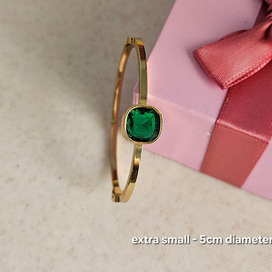 Green Gem Bangle