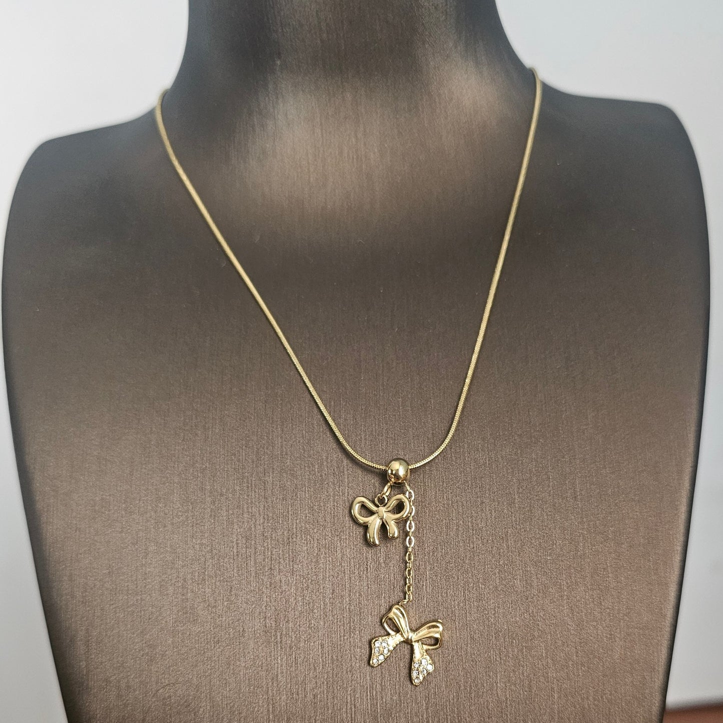 Bows Dangle Necklace