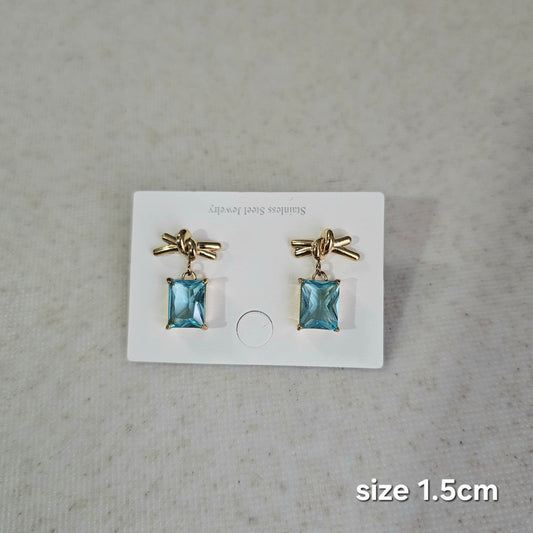 Turquoise Gem Earrings
