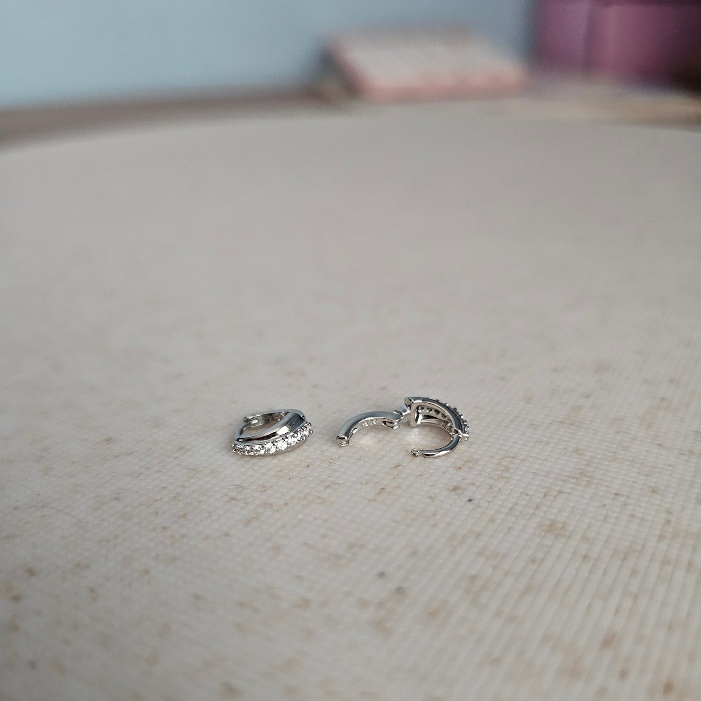 Silver Shimmer Baby Huggie