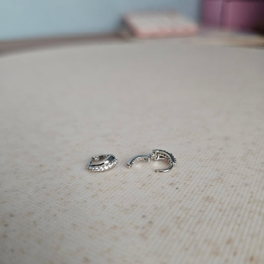 Silver Shimmer Baby Huggie