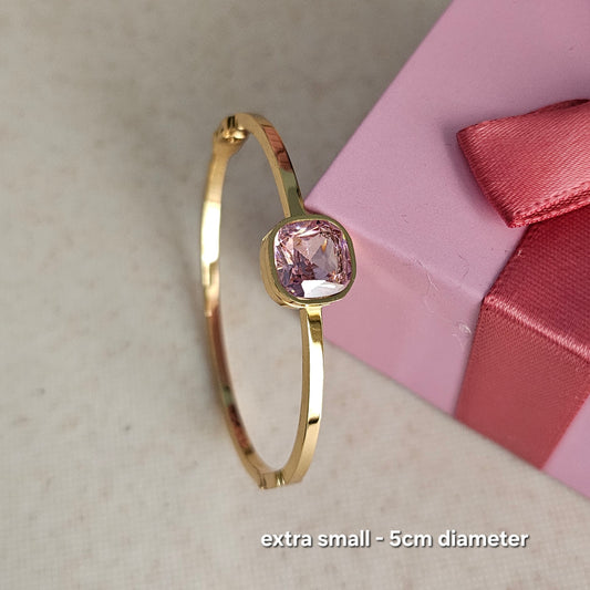 Pink Gem Bangle