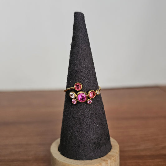 Magenta Adjustable Ring