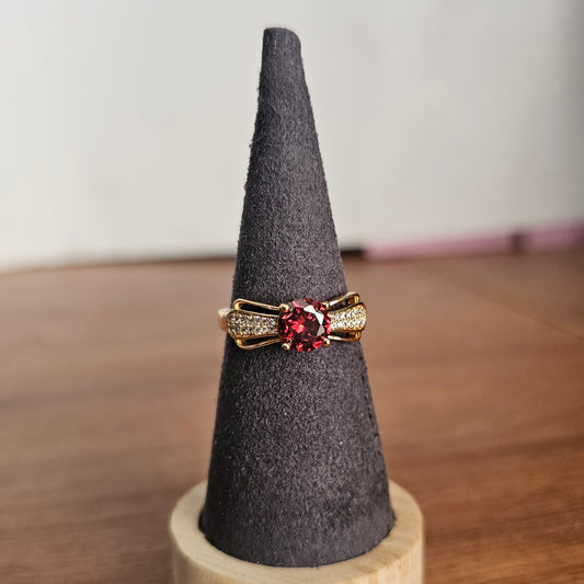 Deep Red Sone Ring