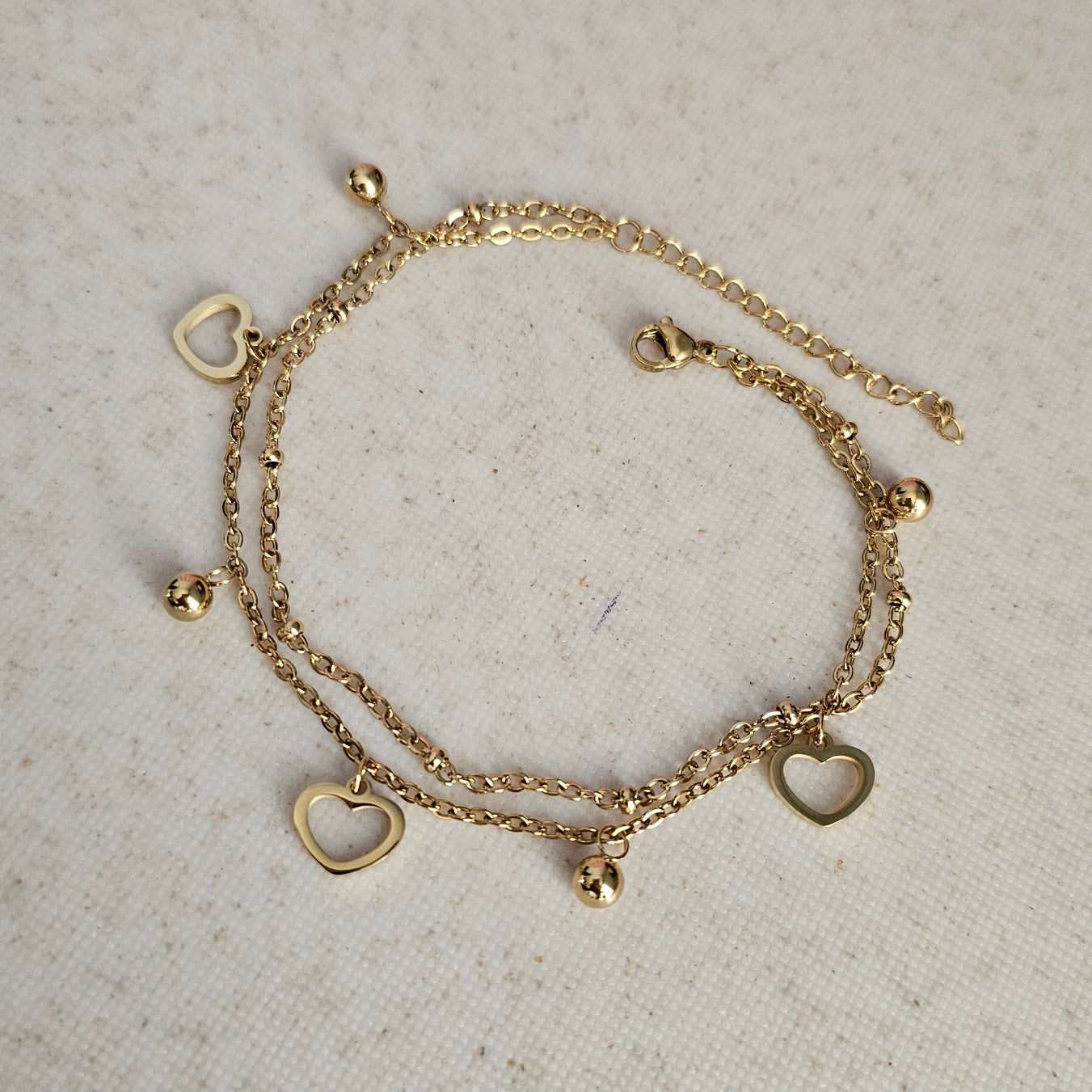 Hearts Double Anklet