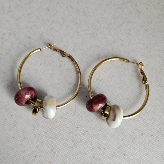 Circles Maroon