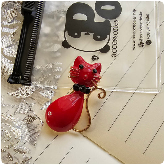 Meow Brooch